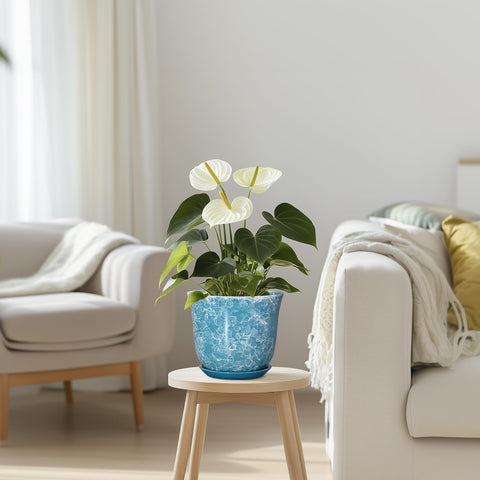 SUNPOTFOR maceta ambientada en salón mejorando la decoración interior