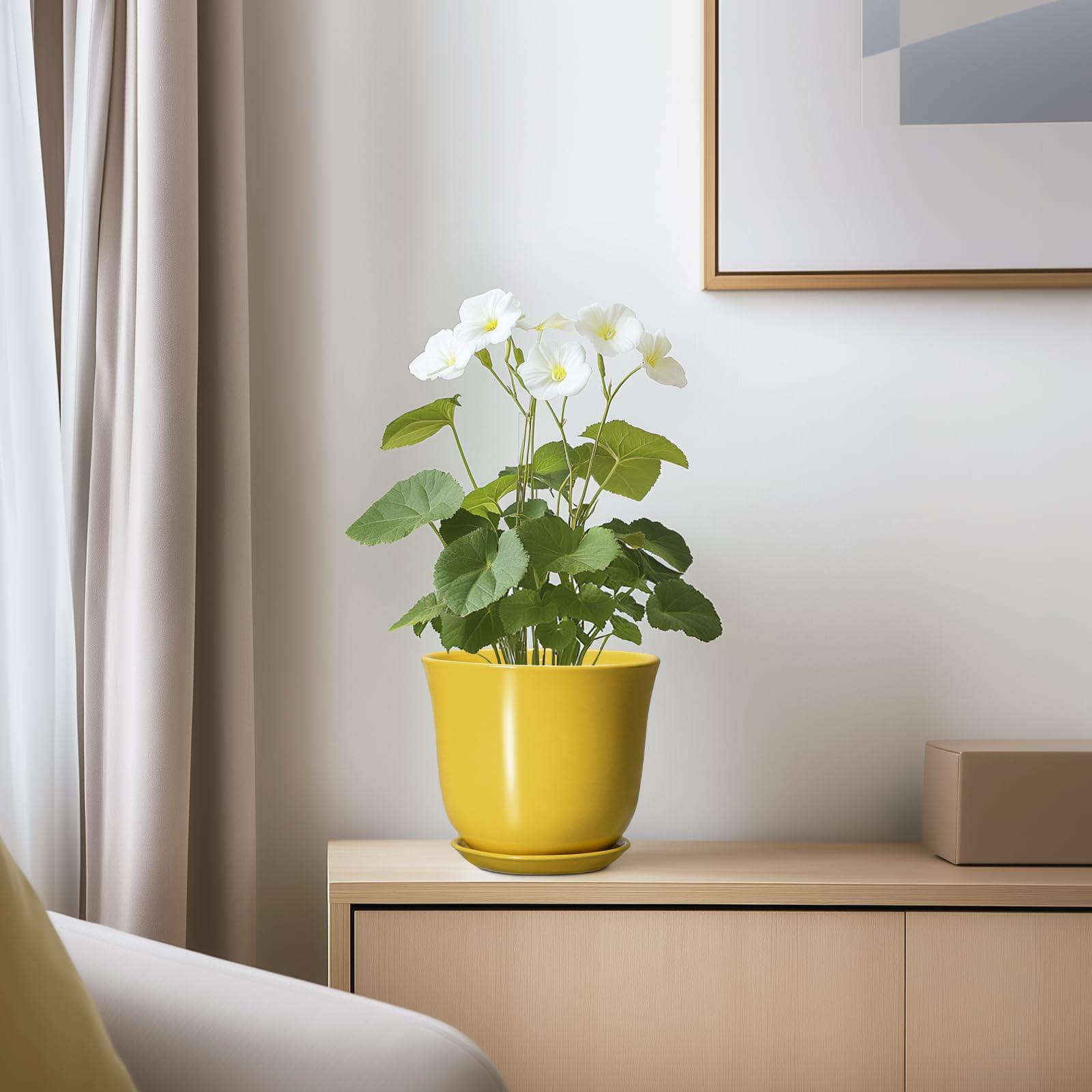 SUNPOTFOR con suculenta plantada, optimiza espacio en interiores