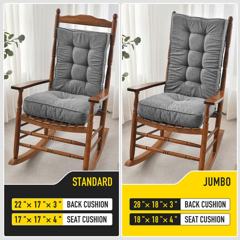 SUNROX cojines junto a una regla que muestra tamaño y proporciones