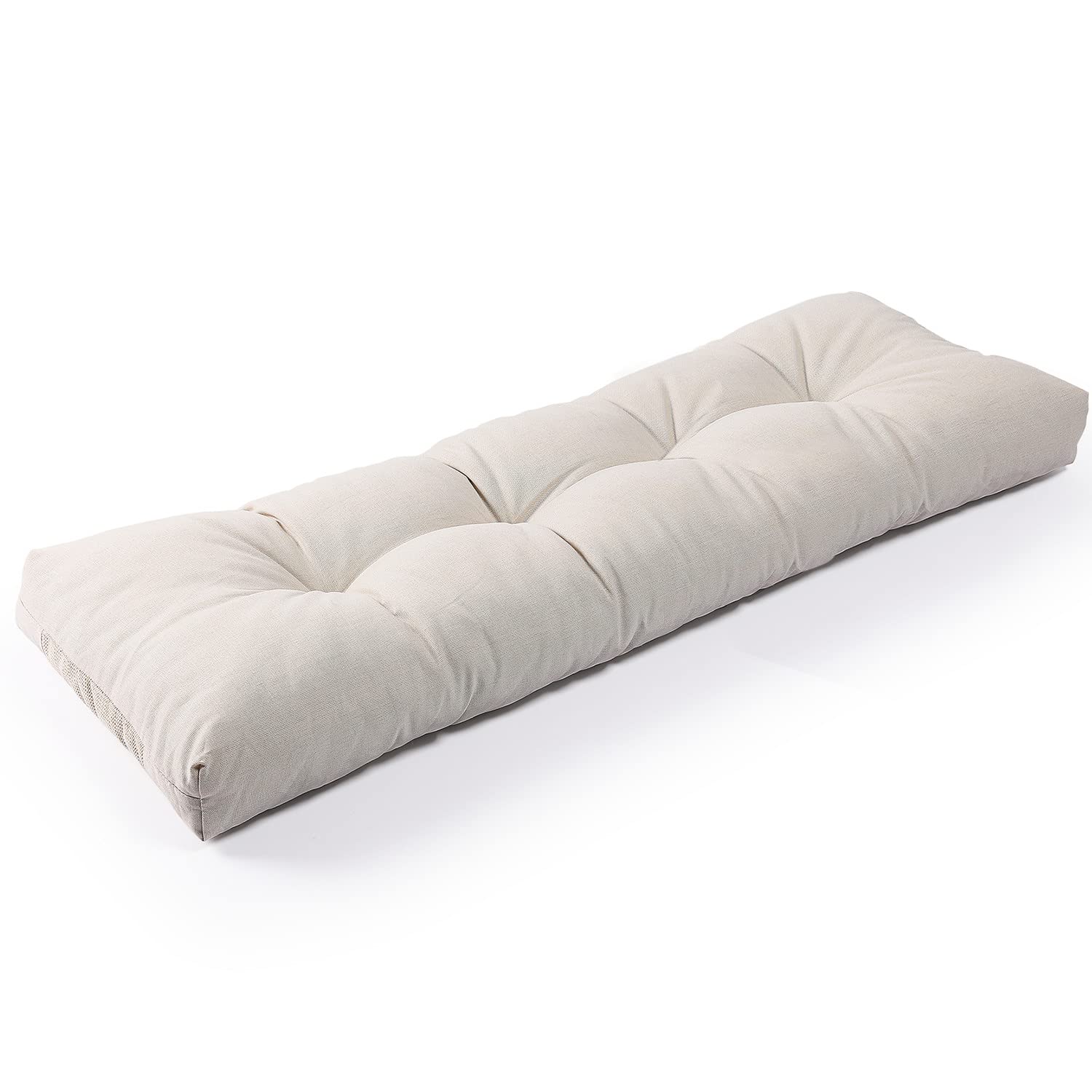 SUNROX vista frontal del cojín para banco con aspecto acolchado y acabado cremoso