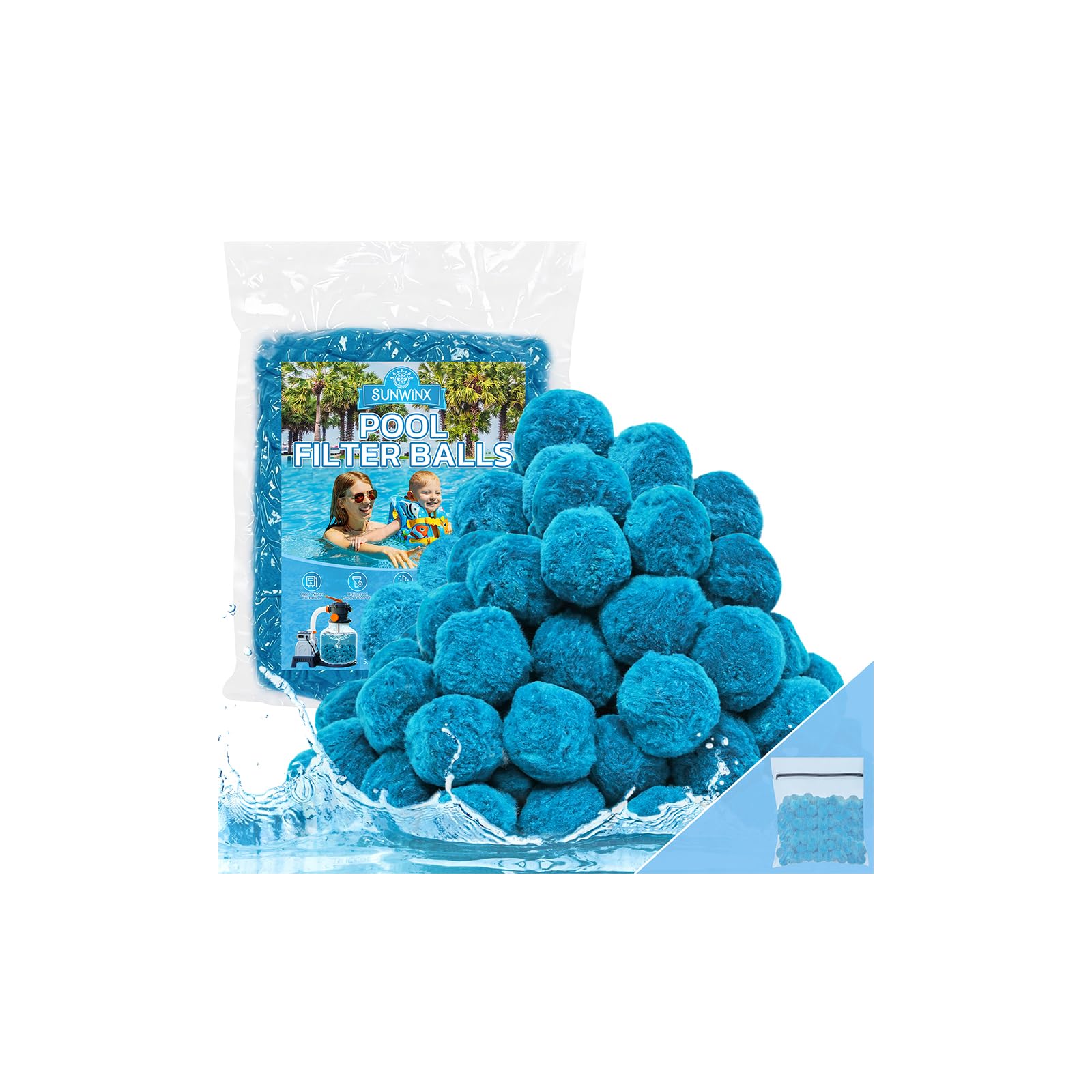 Sunwinx etiqueta del producto con instrucciones y especificaciones