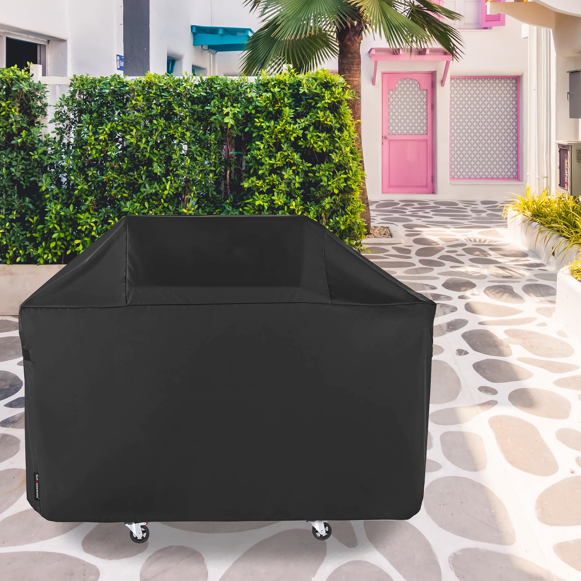 Suphomeware funda junto a una regla mostrando las dimensiones precisas