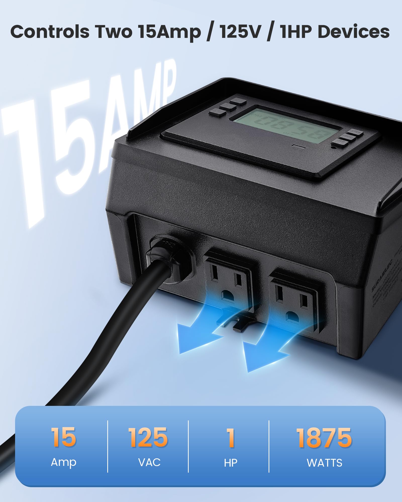 SURAIELEC carcasa de policarbonato resistente a impactos y rayos UV para exteriores