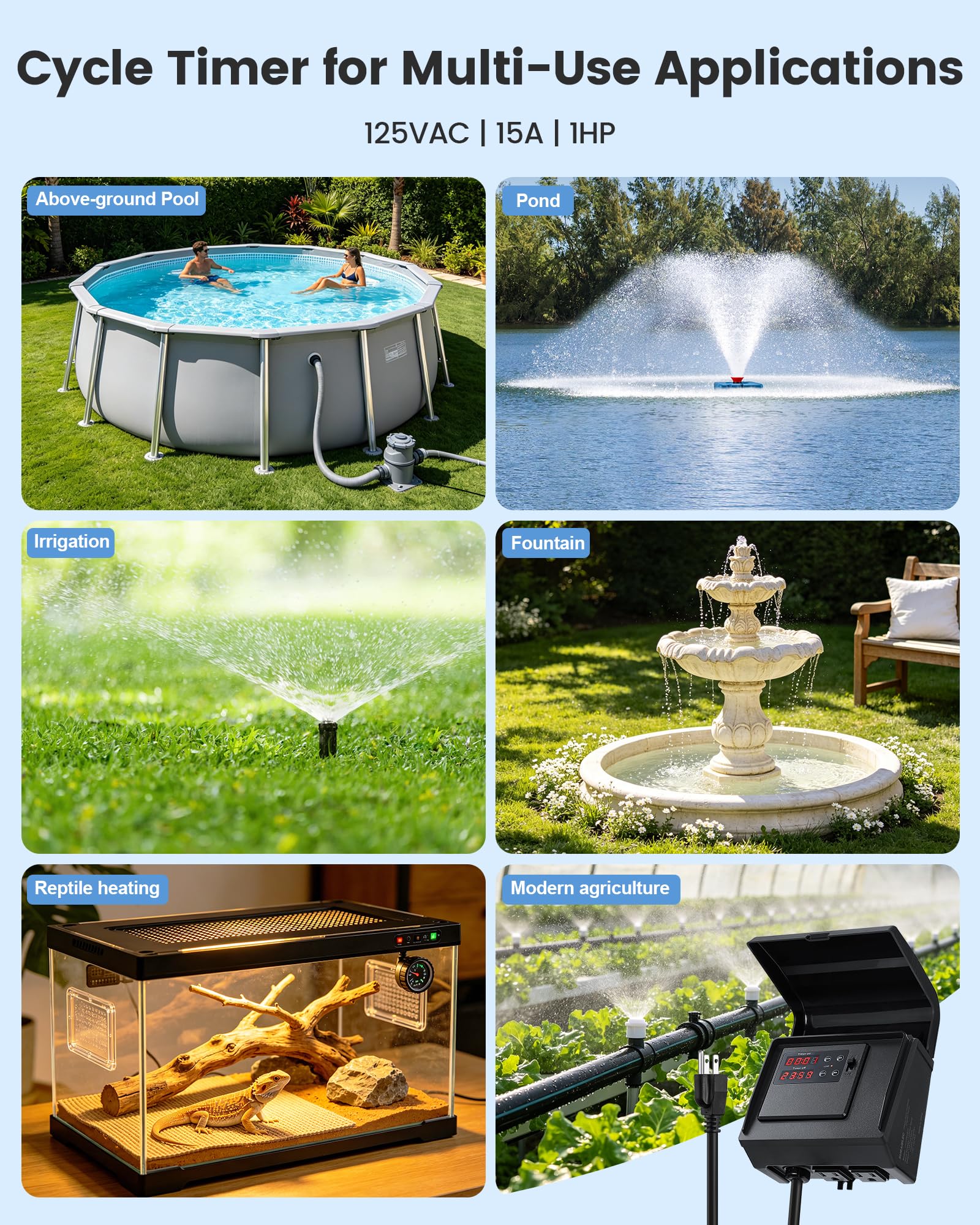 SURAIELEC ubicado junto a piscina en exterior para uso resistente