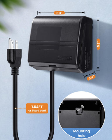 SURAIELEC etiqueta con especificaciones 15A 125V 1HP para elecciones seguras