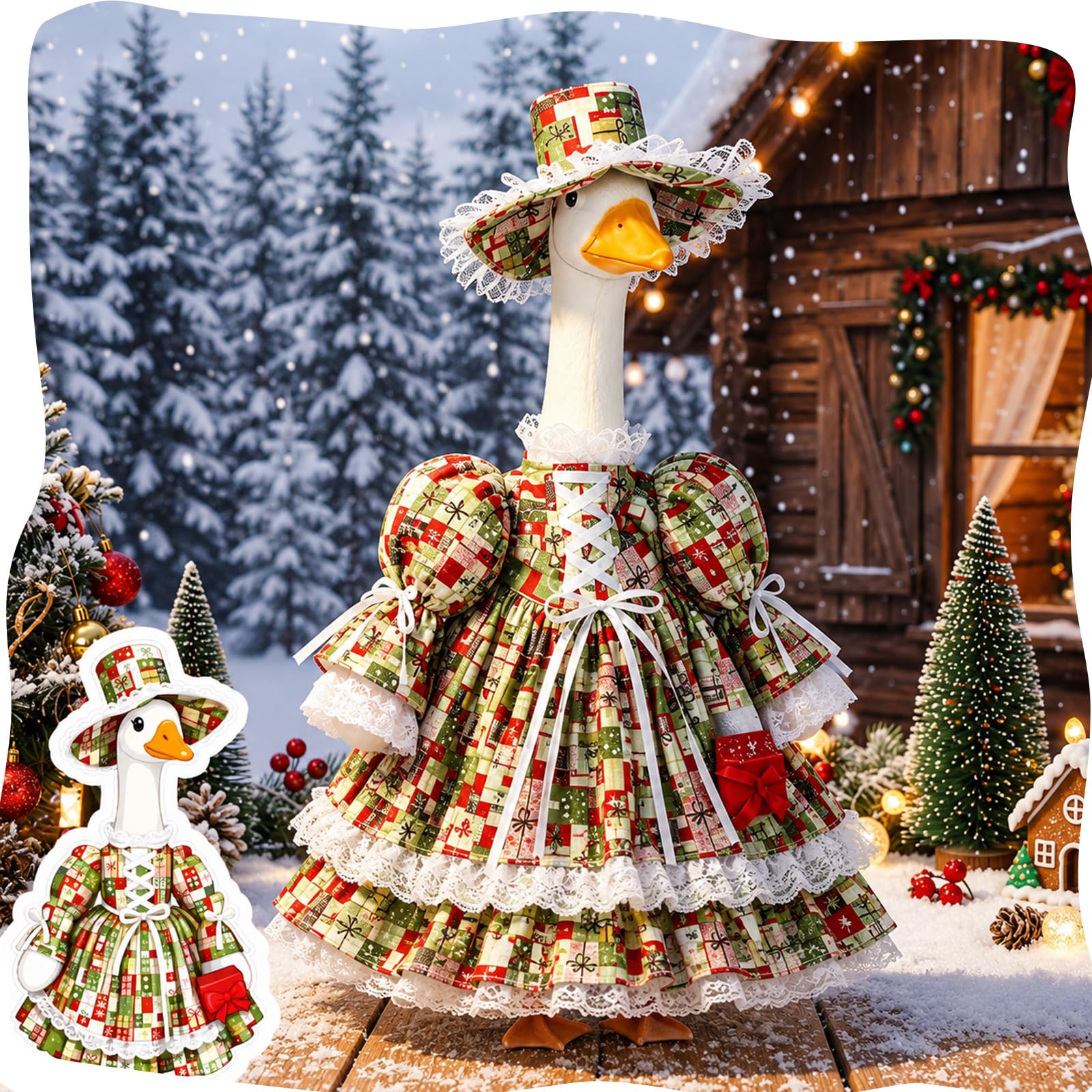Suzile comparación de tamaño que asegura ajuste para ganso de 23 pulgadas