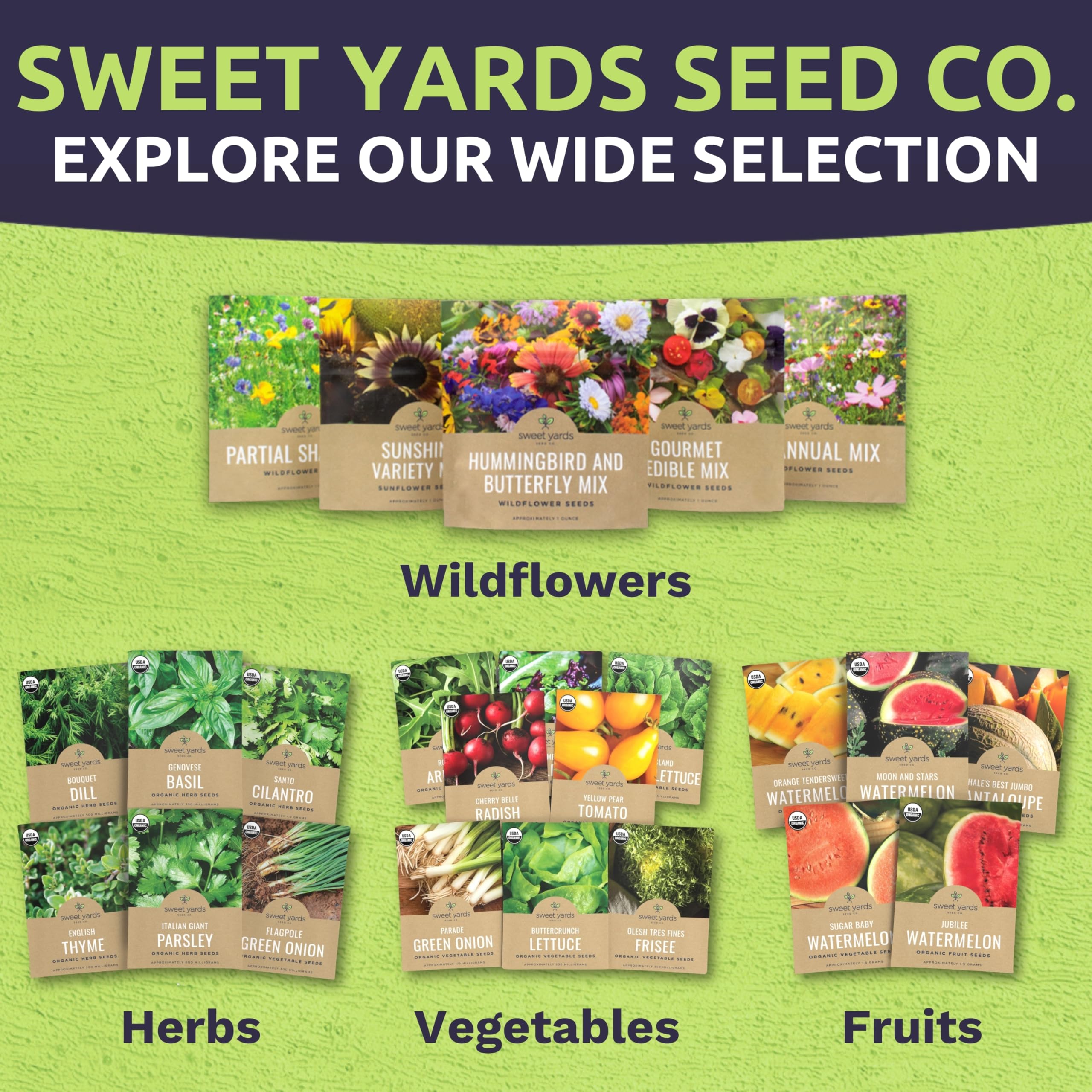 SWEET YARDS flores con abejas mostrando beneficio para polinizadores