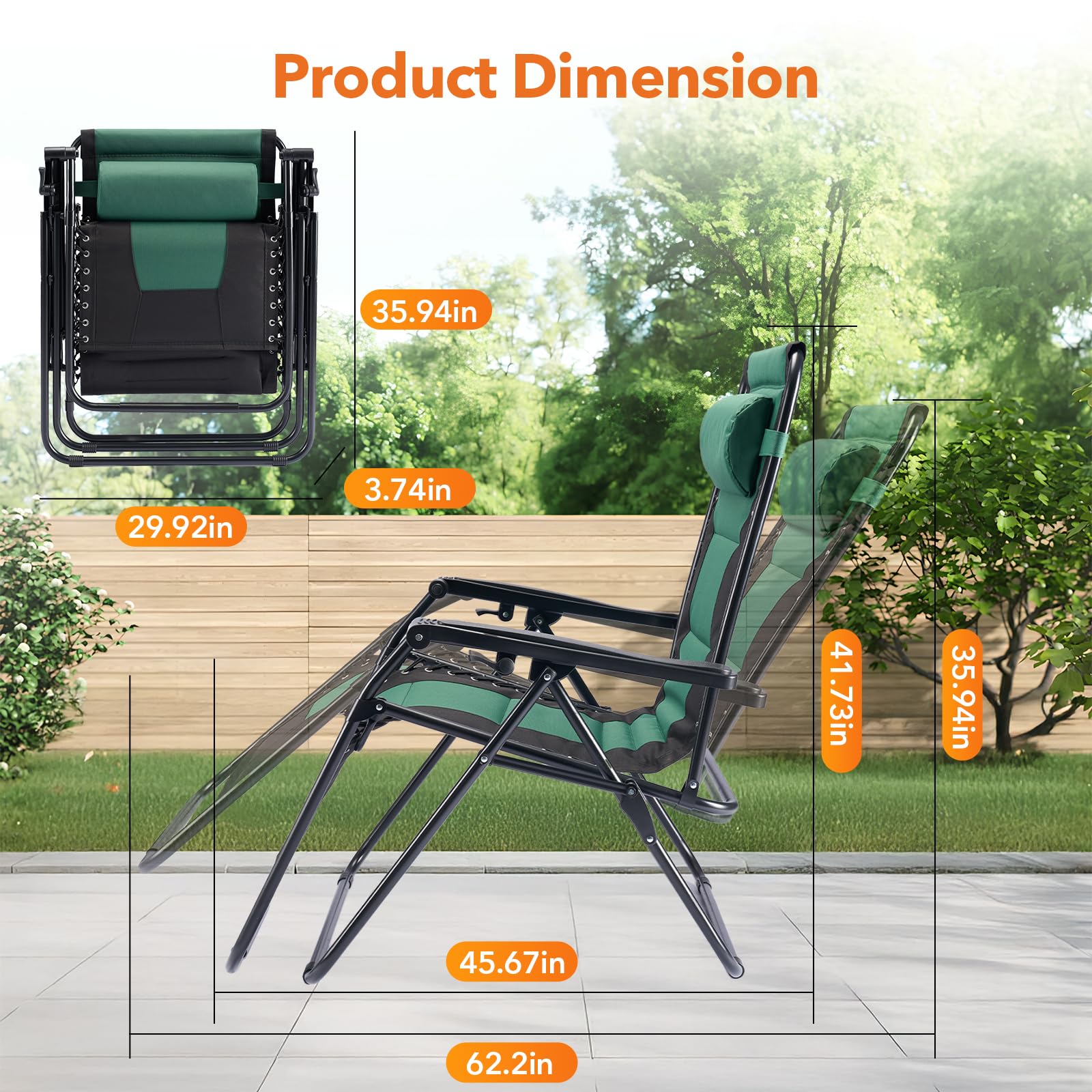 Sweetcrispy silla en jardín relajación al aire libre y uso versátil