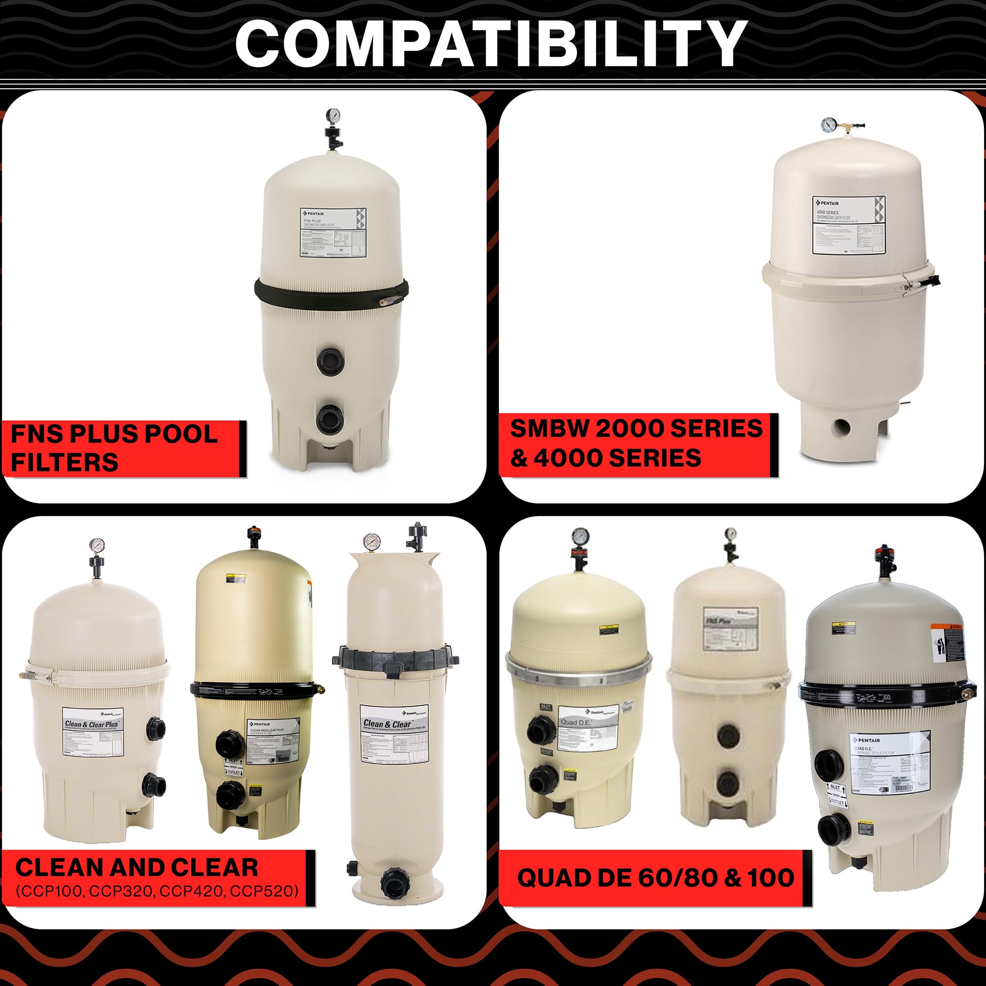 Swimables etiqueta y marca visibles garantizando compatibilidad con Pentair