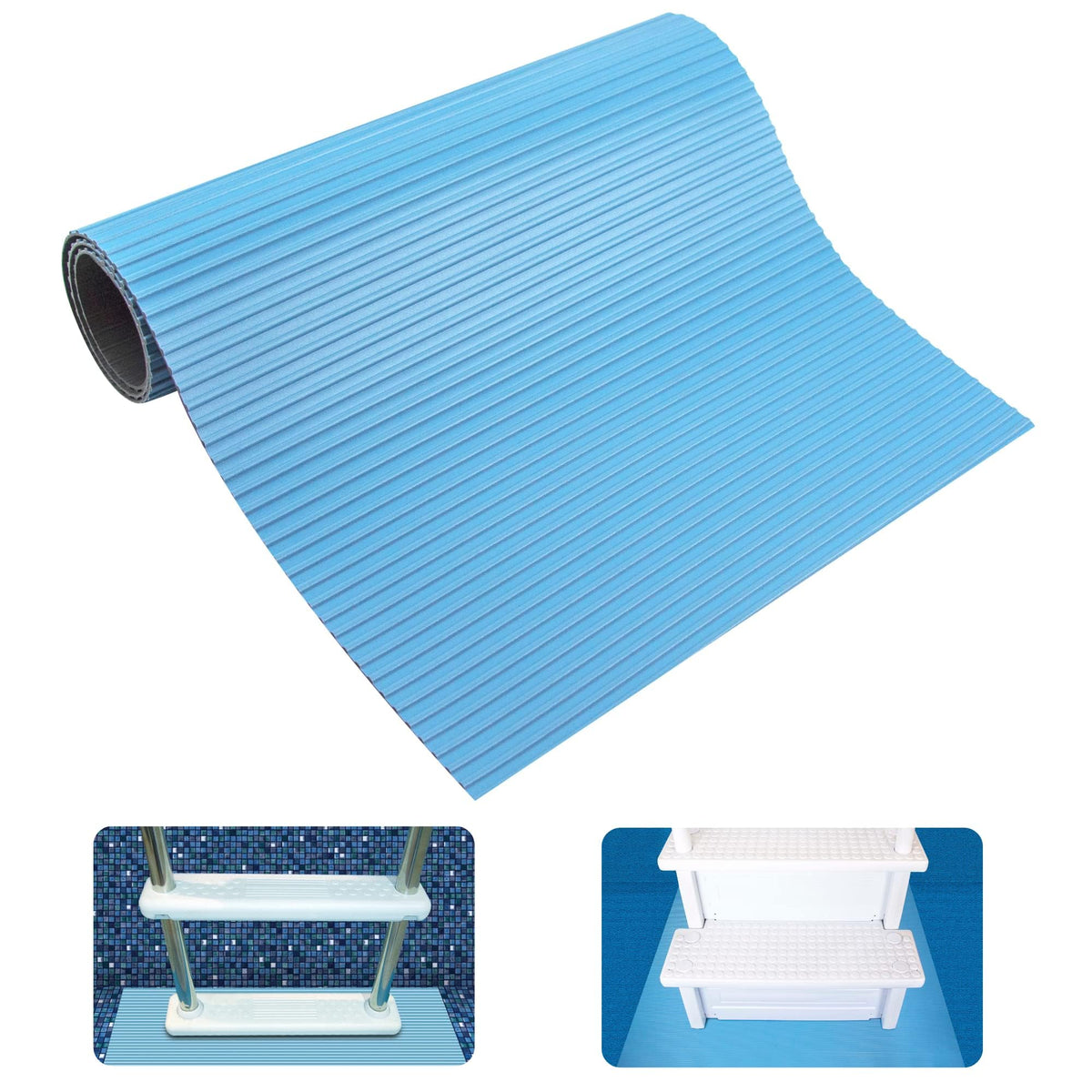 SWIMLINE alfombra frontal 36x36 protege liner sin mover escalera