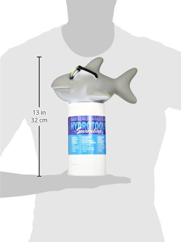 Swimline dispensador abierto con tabletas, carga rápida y sencilla