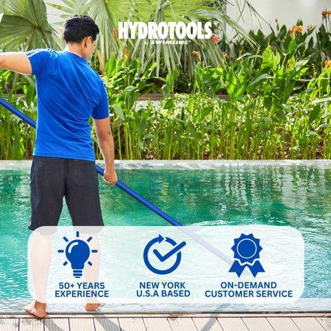 Swimline instalación en piscina estilo vida, facilita mantenimiento profesional y doméstico