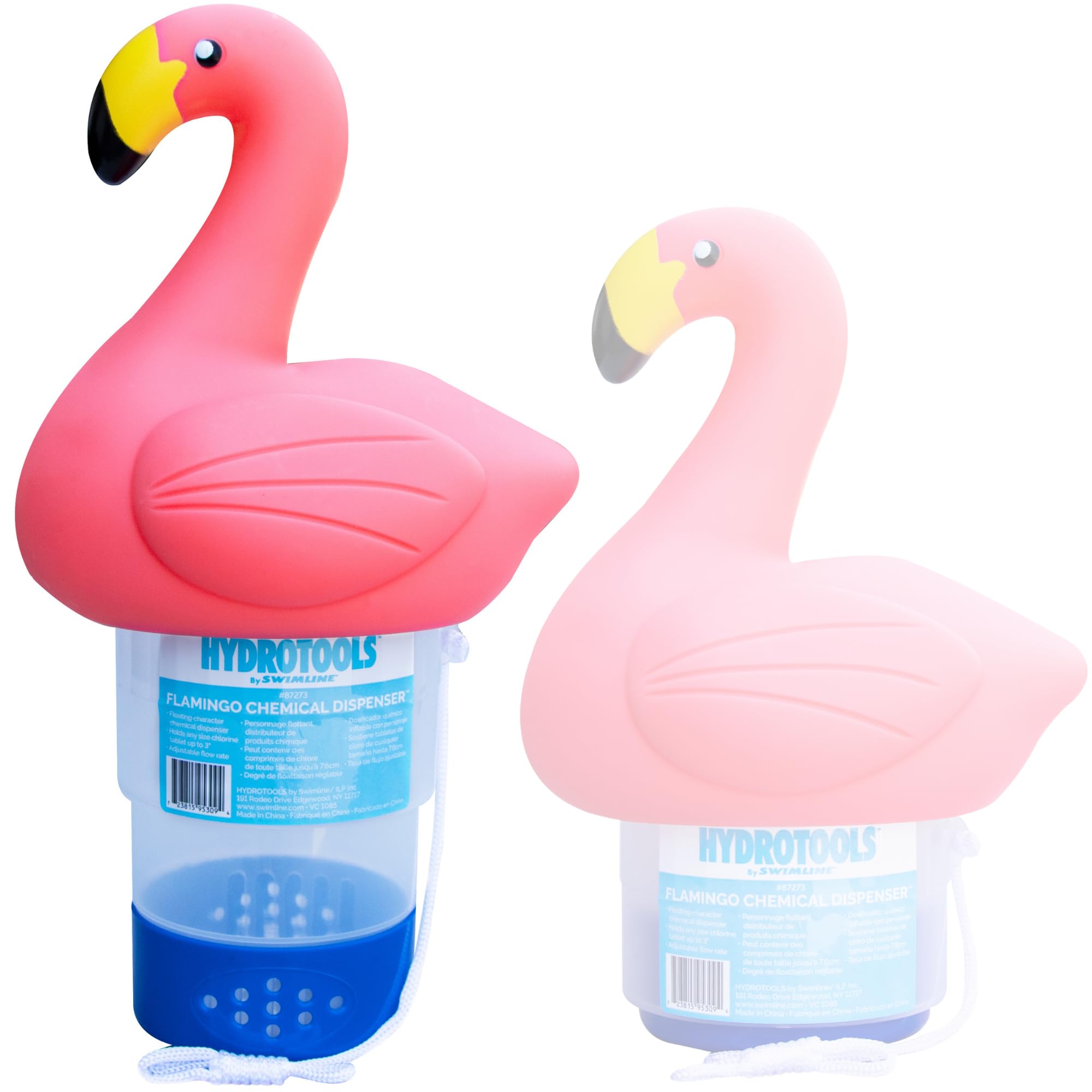 Swimline Flamingo vista frontal mostrando diseño y estabilidad