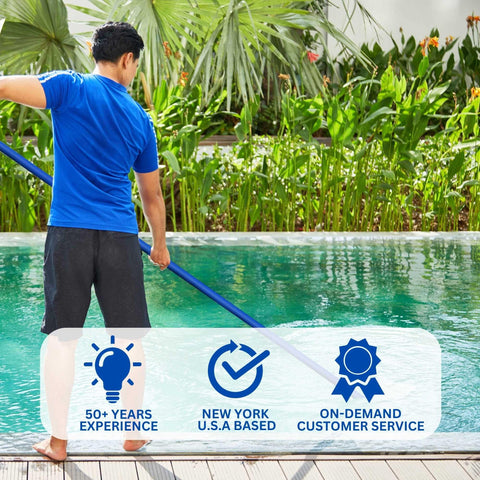 Swimline manguera en ambiente exterior mostrando resistencia UV y químicos