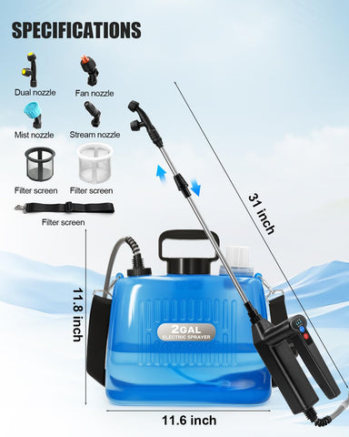 Sylsmart tapa amplia y filtro integrado para recargas y protección de boquillas