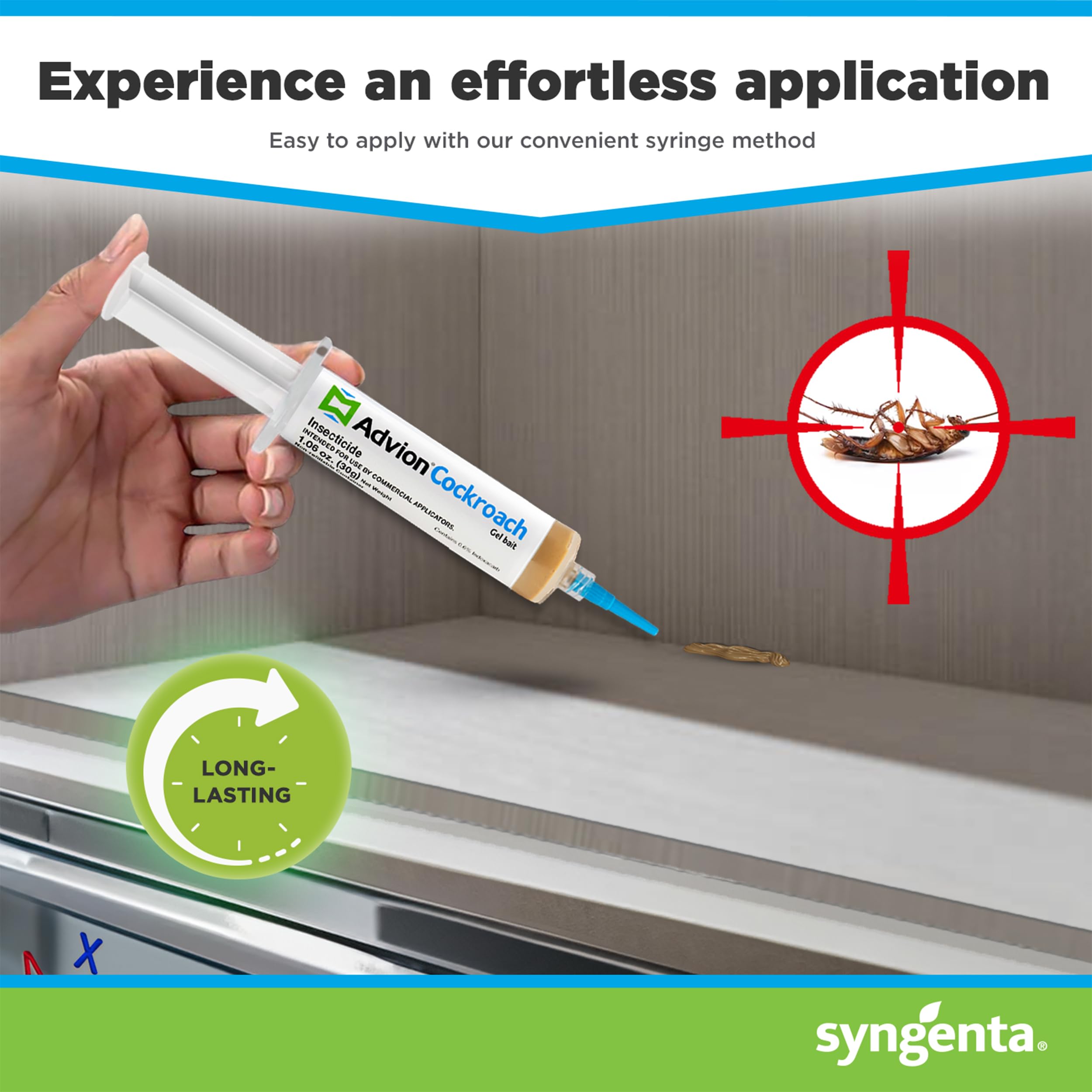 Syngenta Advion etiqueta con ingredientes y beneficios claros para el usuario