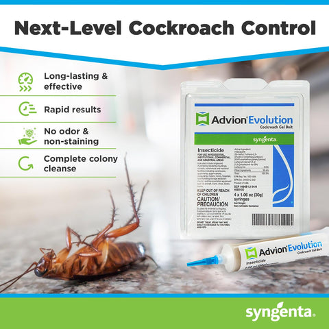 Syngenta Advion Evolution jeringa aplicadora en primer plano, colocación precisa