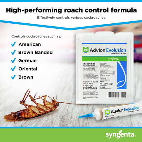 Syngenta Advion Evolution en uso debajo de fregadero, reducción de actividad
