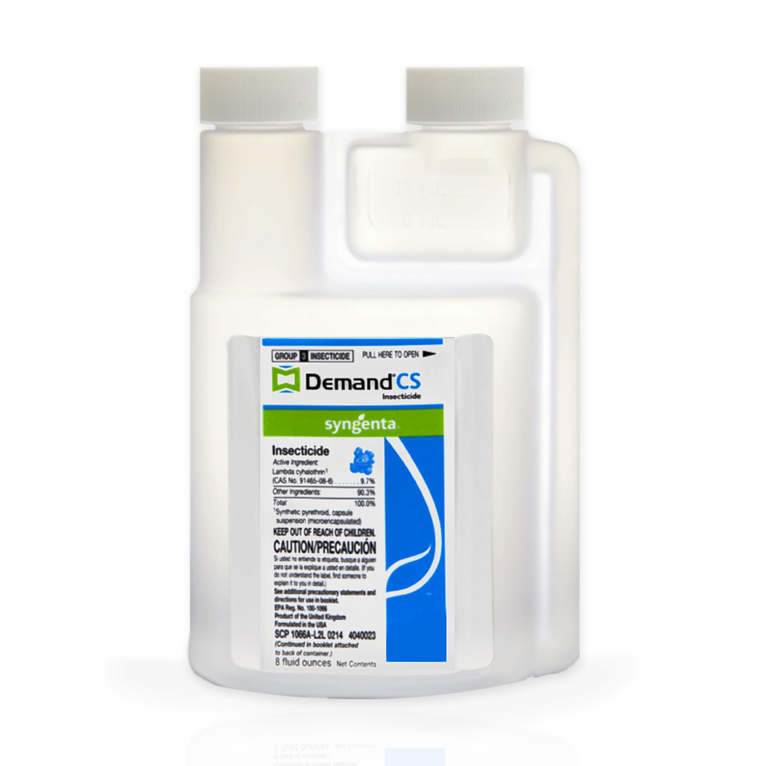 Syngenta frasco frontal mostrando etiqueta clara y fácil identificación del producto