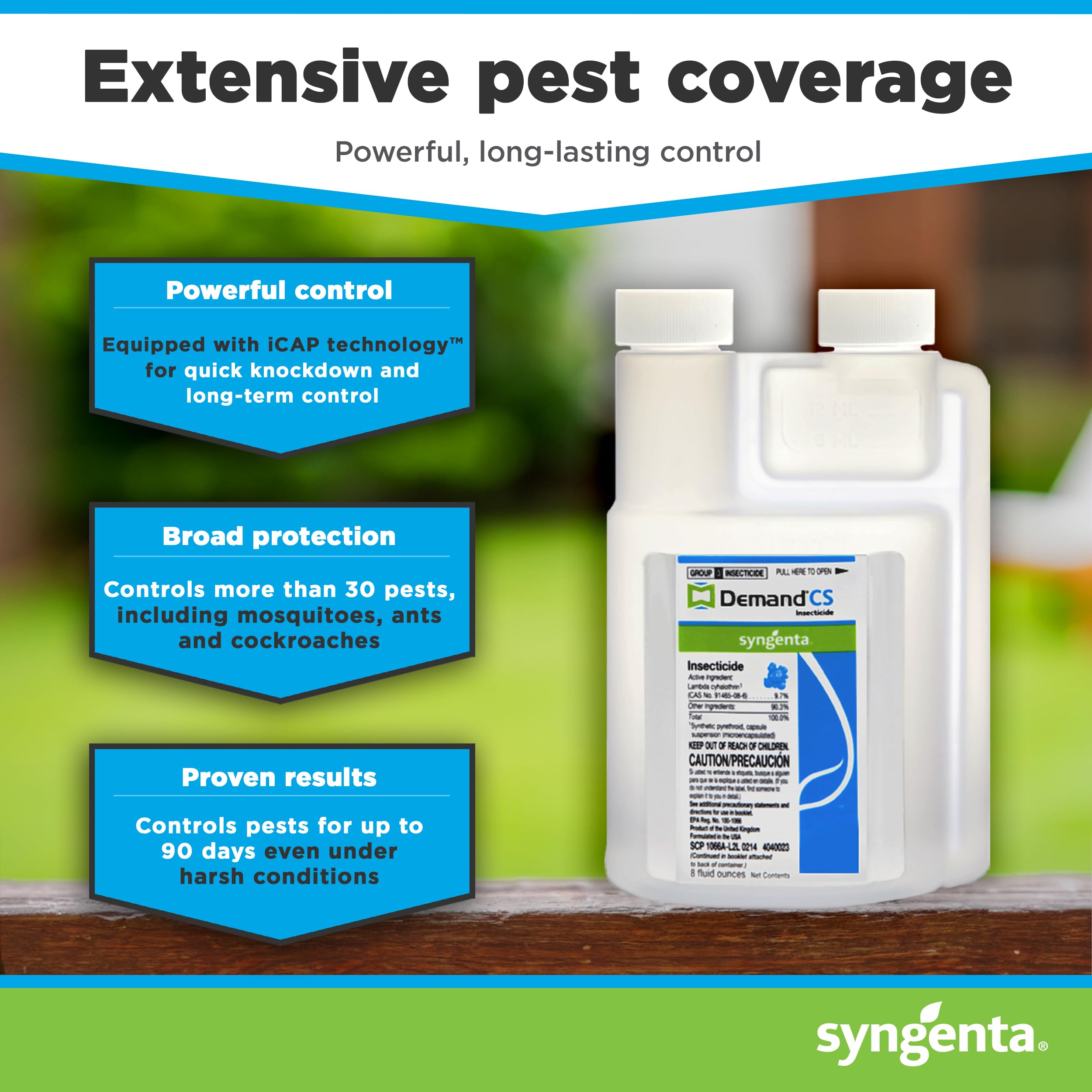 Syngenta primer plano de textura de la solución para mezcla fácil y homogénea