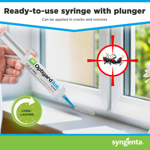 Syngenta Optigard aplicado bajo electrodoméstico para control localizado