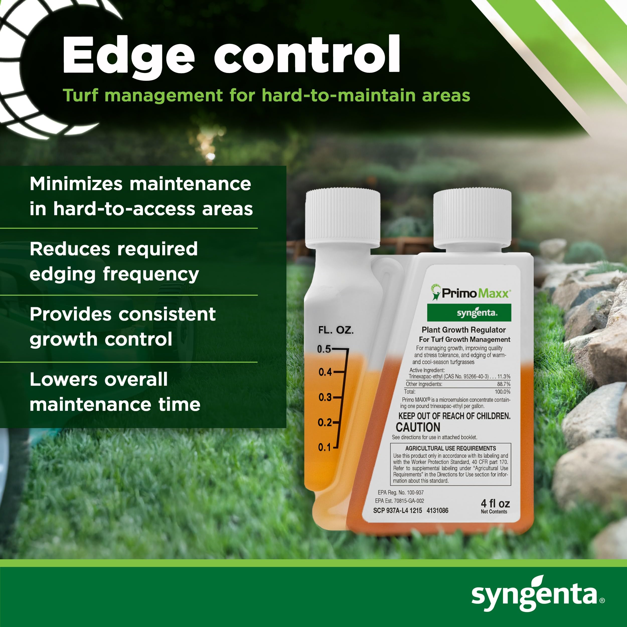 Syngenta Primo Maxx etiqueta con instrucciones claras y recomendaciones de uso