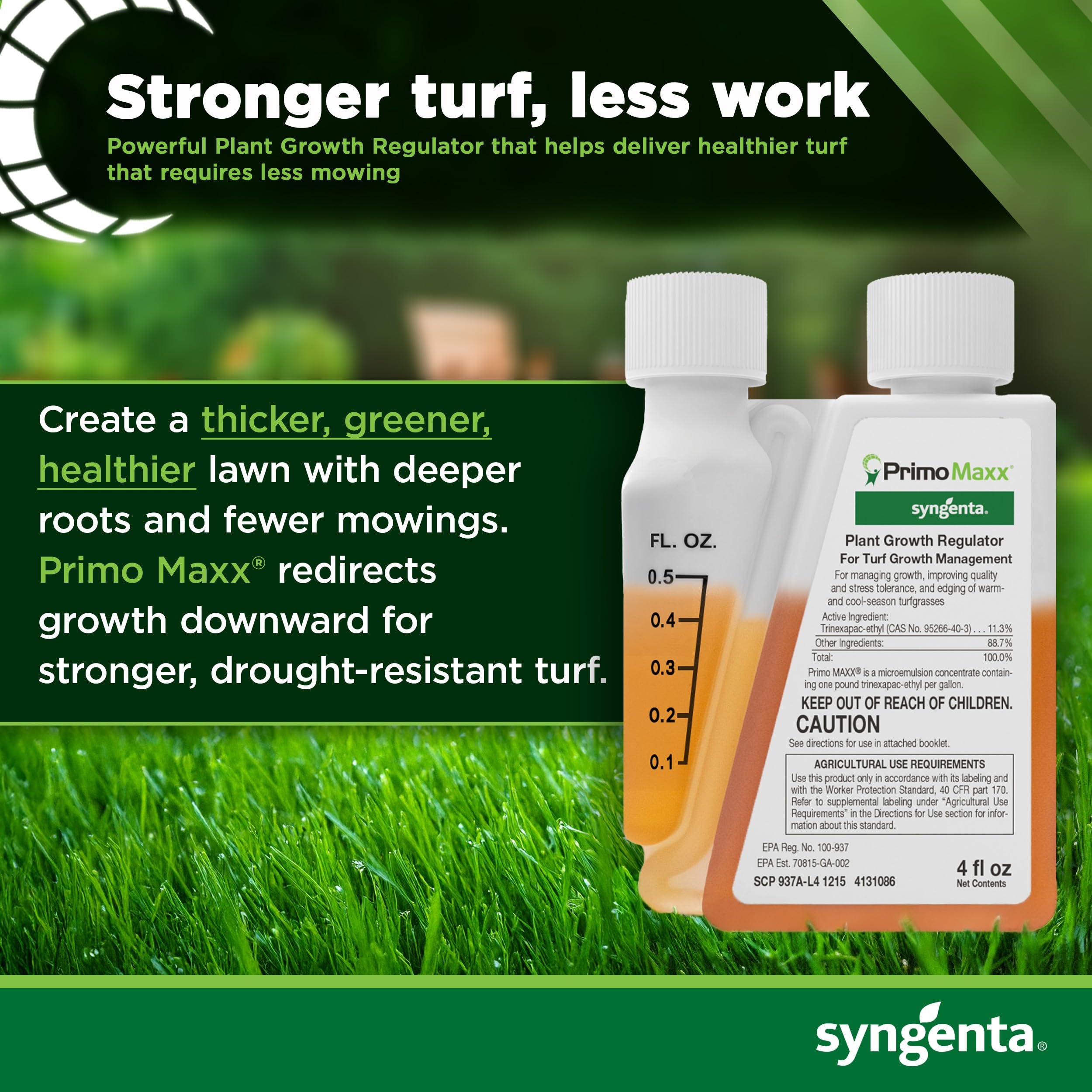 Syngenta Primo Maxx textura del líquido para mezcla y aplicación precisa