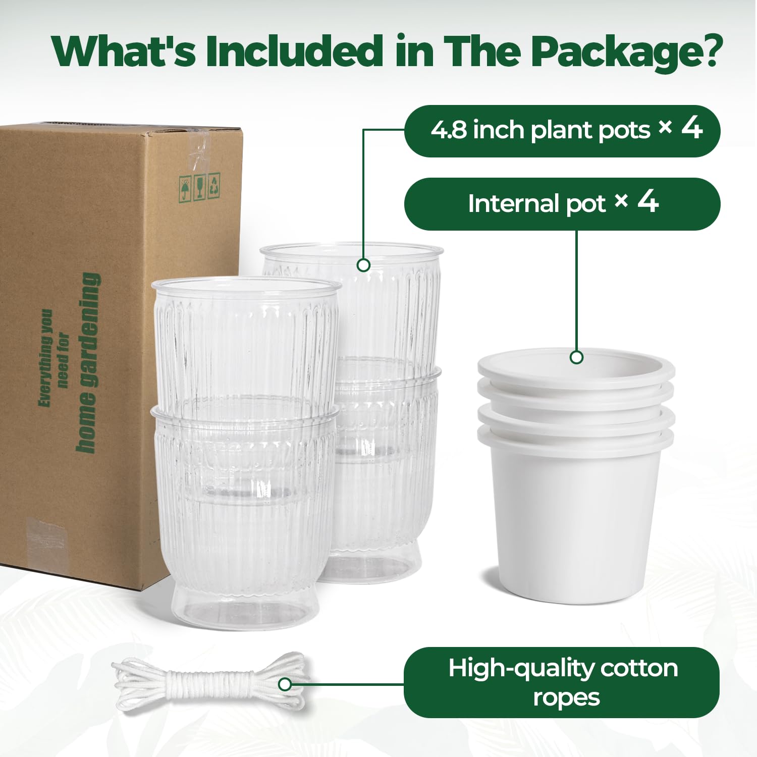 T4U textura PET resistente que indica durabilidad y seguridad para plantas