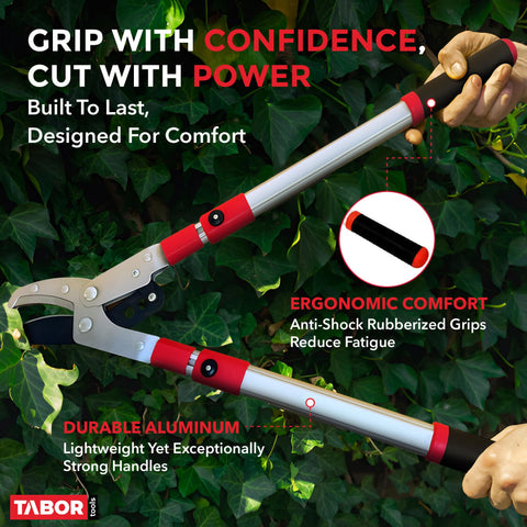 TABOR TOOLS mecanismo de acción compuesta que multiplica la fuerza de corte