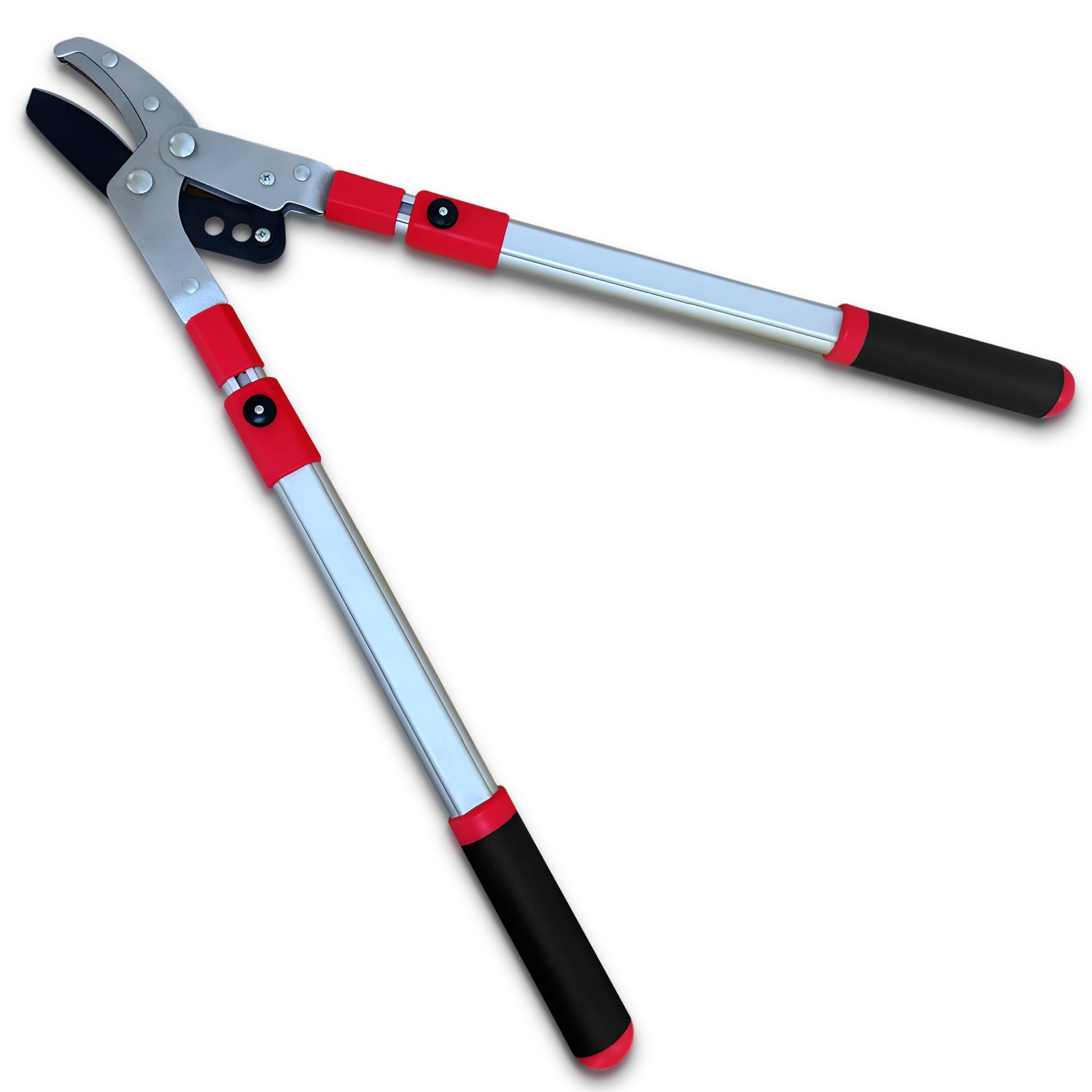 TABOR TOOLS vista frontal del podador con alcance largo y diseño resistente