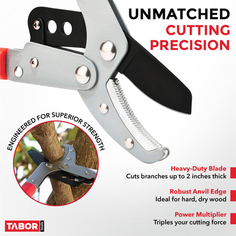 TABOR TOOLS agarre ergonómico con recubrimiento anti-shock para comodidad