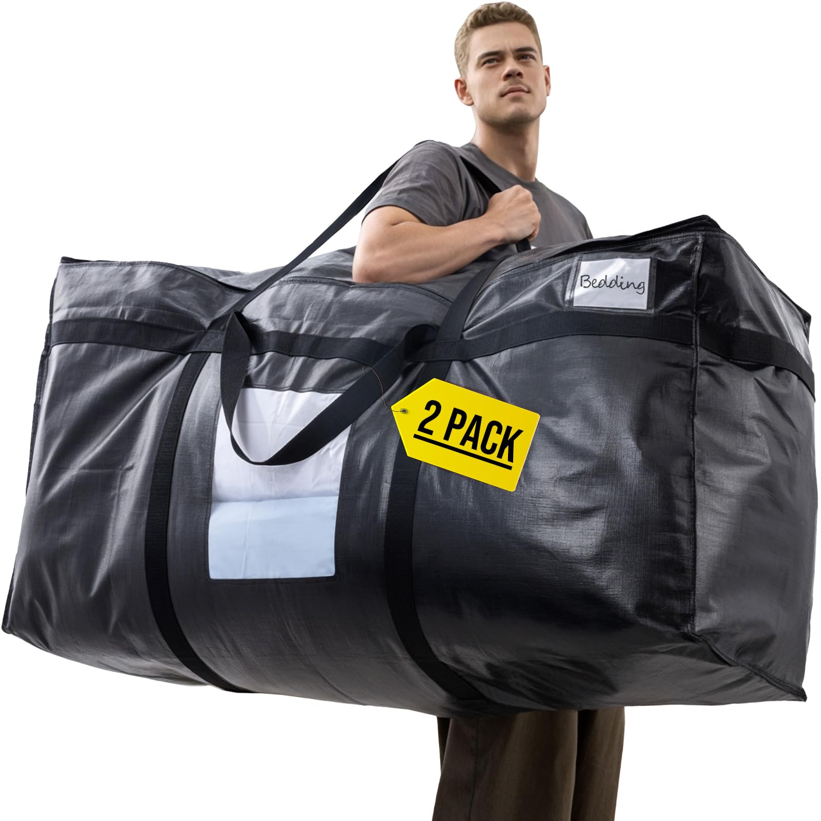 TAILI paquete de dos bolsas frontales mostrando capacidad y diseño durable