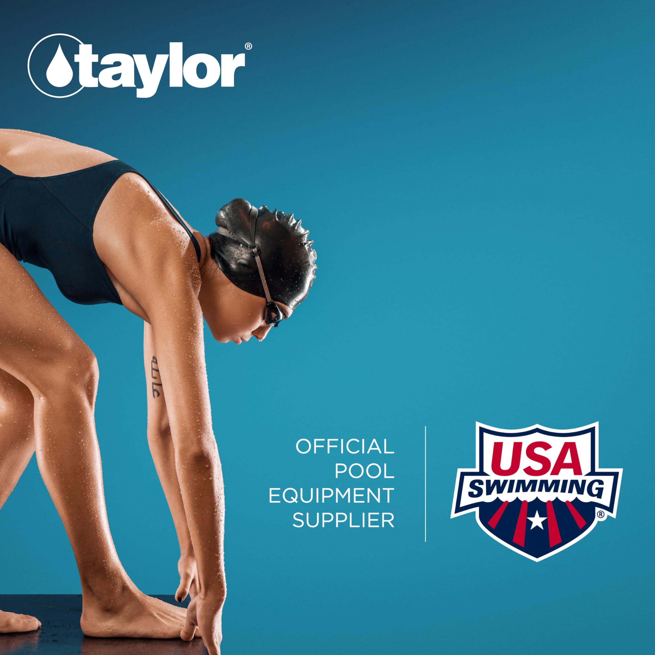 Taylor K-1004 en uso junto a una piscina, comprobación rápida del agua