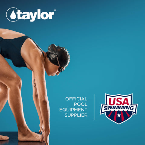 Taylor K-1004 en uso junto a una piscina, comprobación rápida del agua