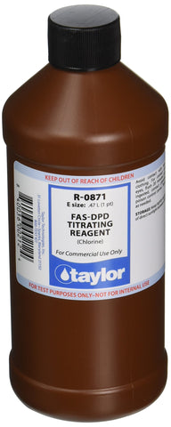 Taylor R-0871-E frente del envase mostrando la etiqueta y volumen 16 oz, facilita identificación rápida