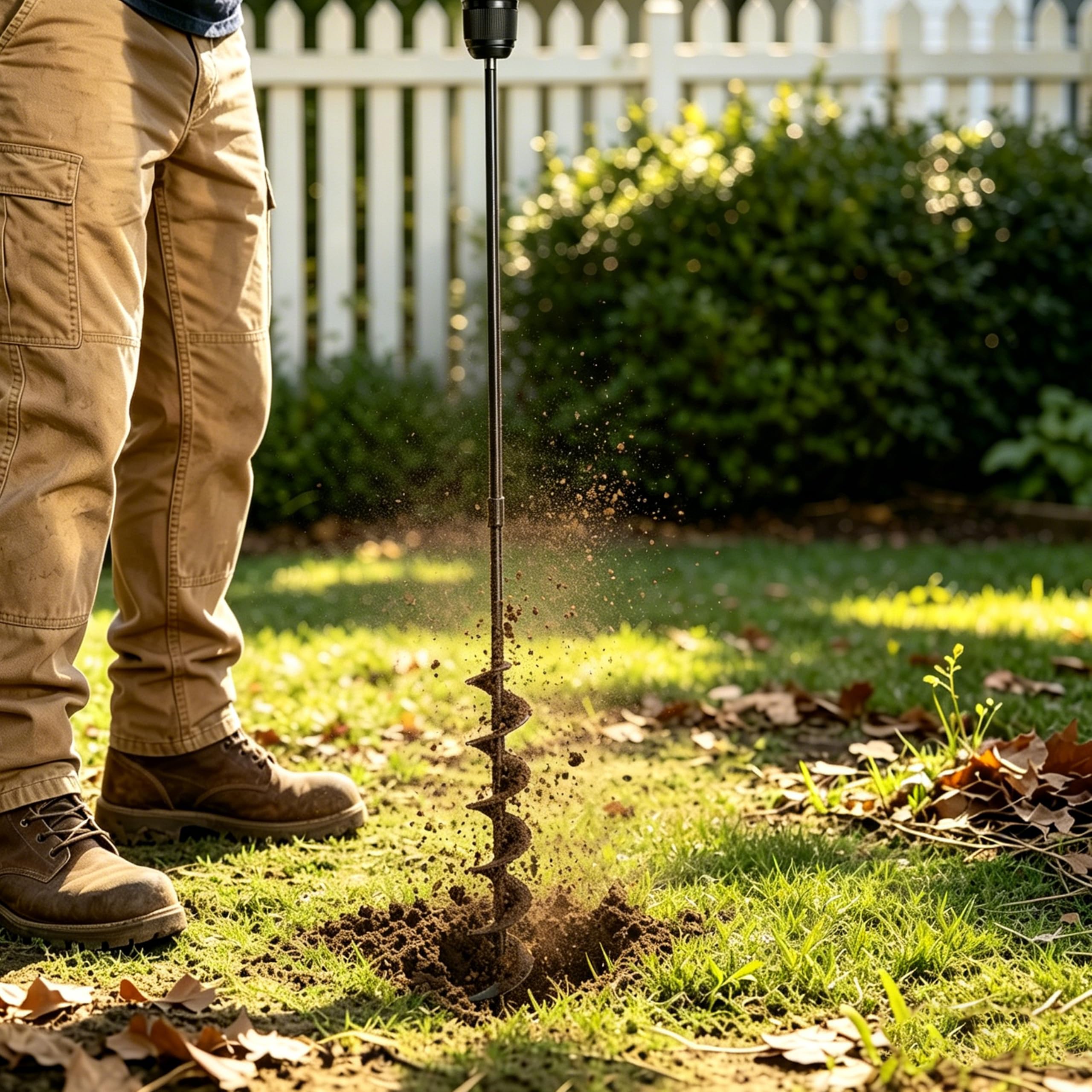 TCBWFY herramienta en escena de jardinería acelerando plantación
