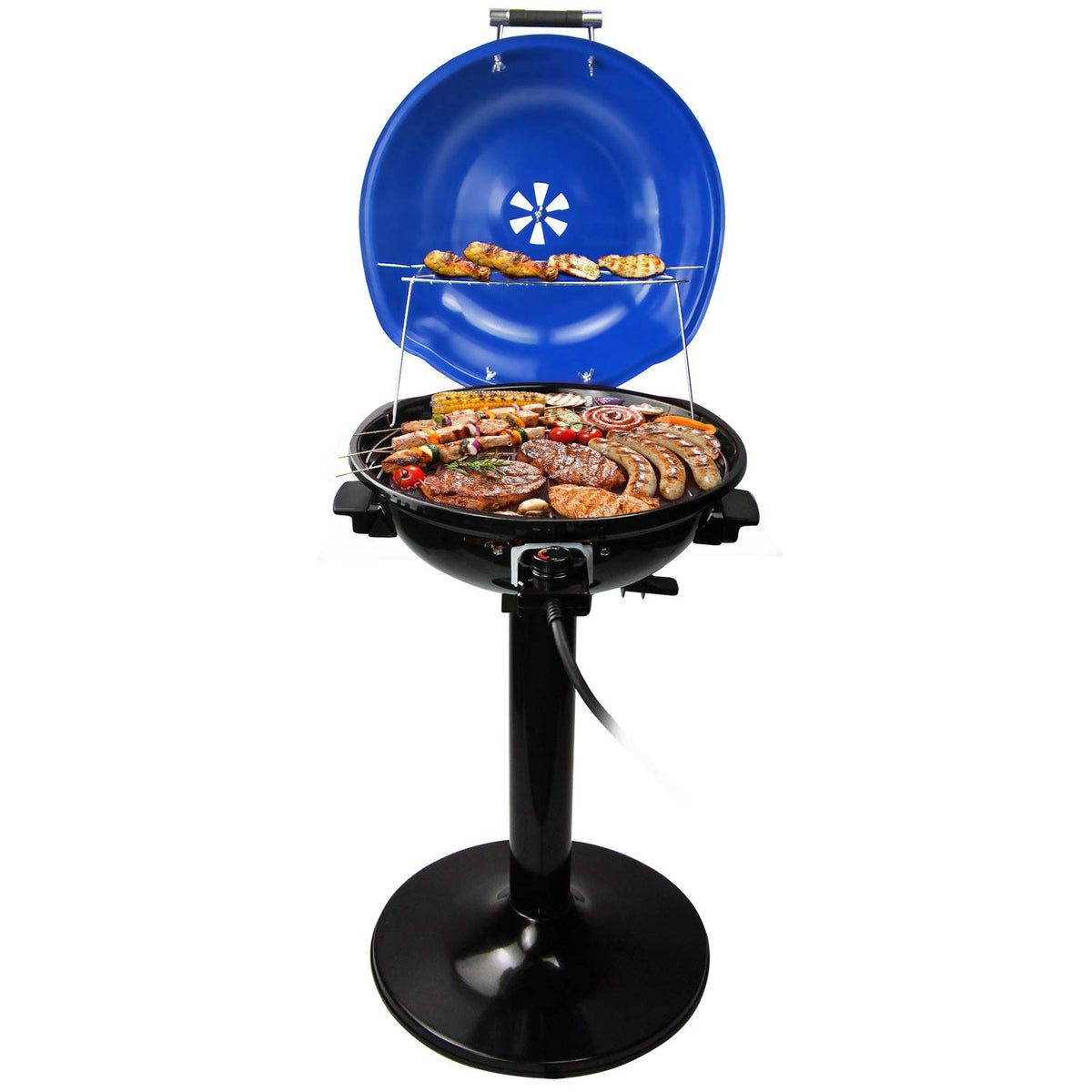 Techwood vista frontal de la parrilla, rendimiento fiable
