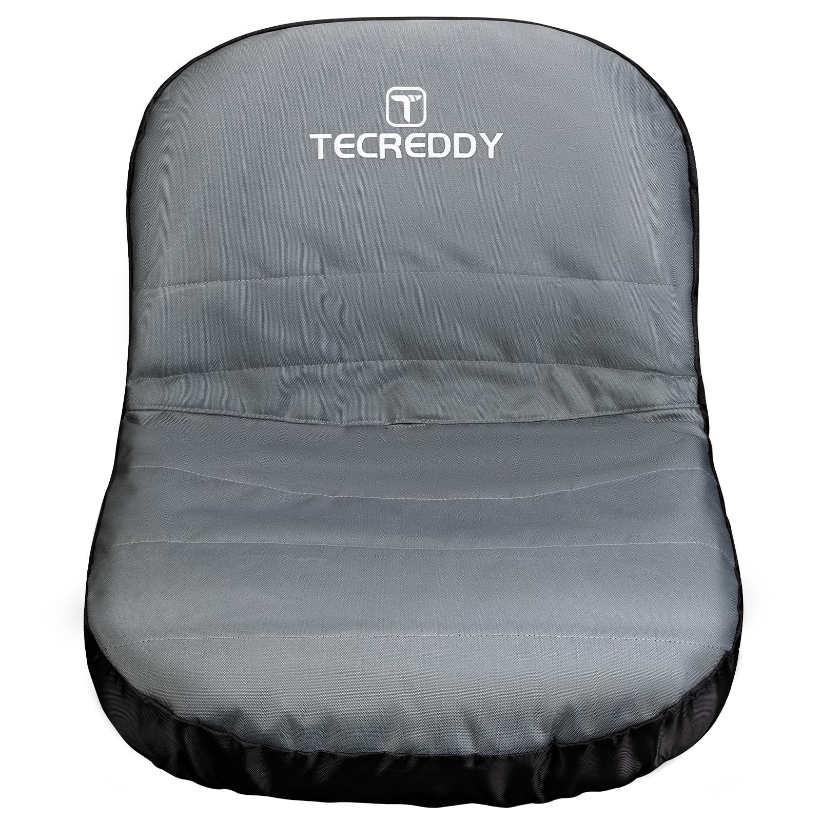 Tecreddy funda asiento frontal mostrando ajuste y protección contra lluvia