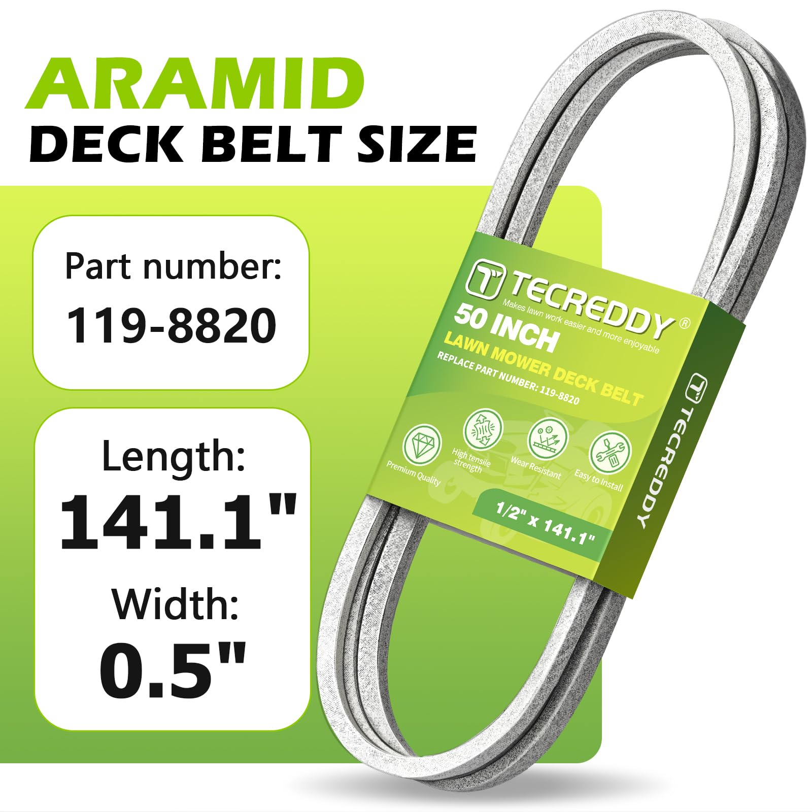 Tecreddy textura del cordón aramida visible para mayor resistencia
