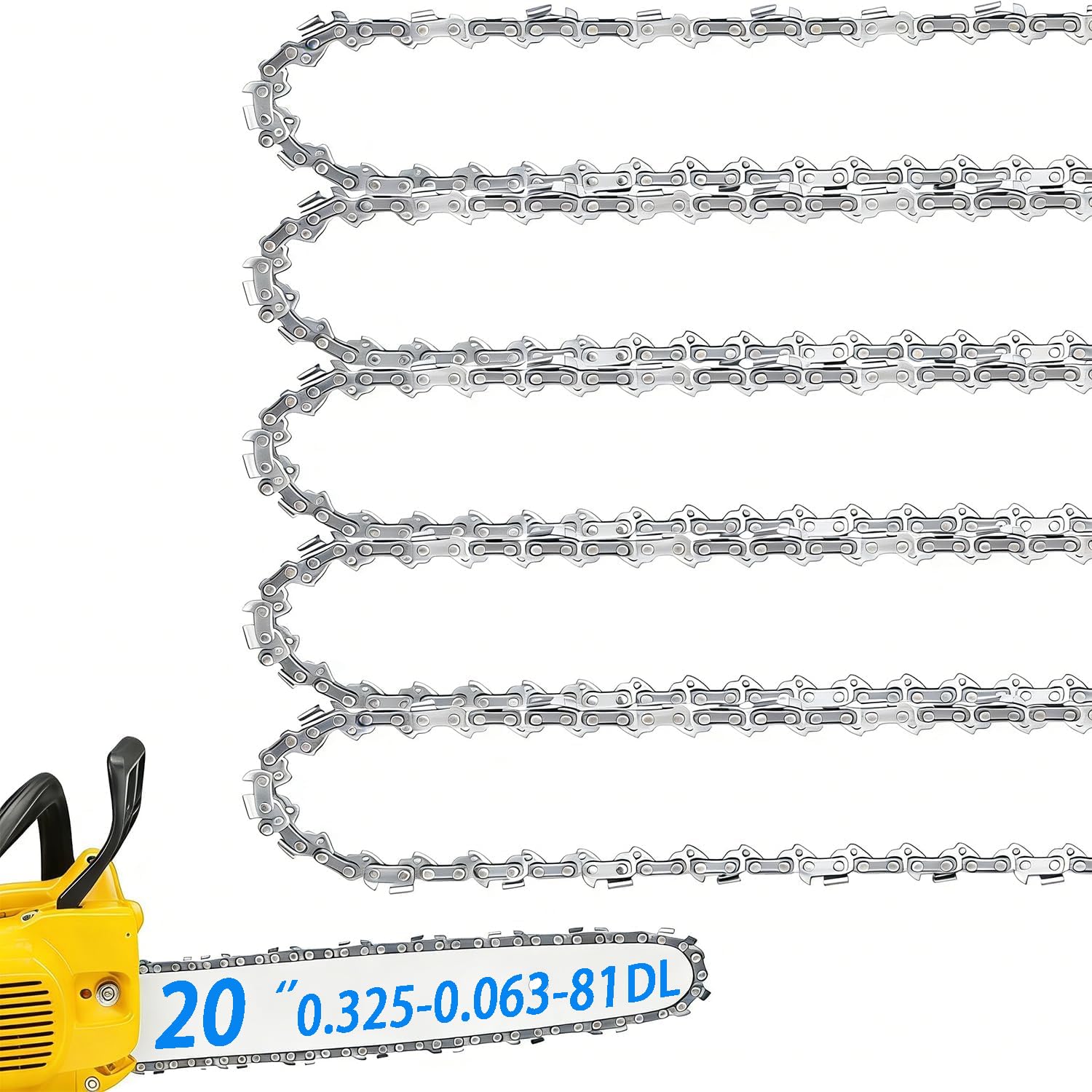 TEEANEES vista frontal del paquete de 5 cadenas, solución duradera