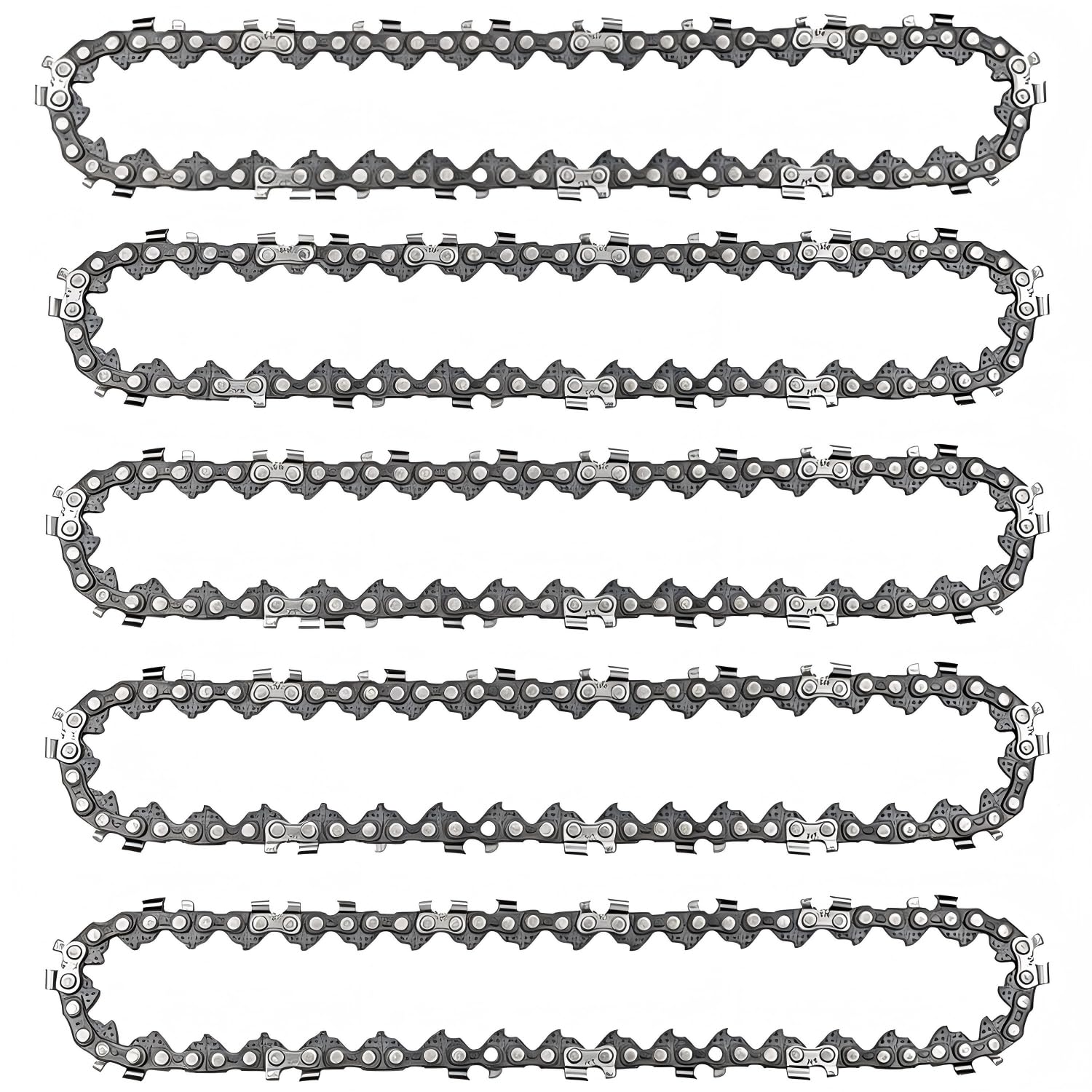 TEEANEES paquete frontal de 5 cadenas 8" mostrando rendimiento duradero