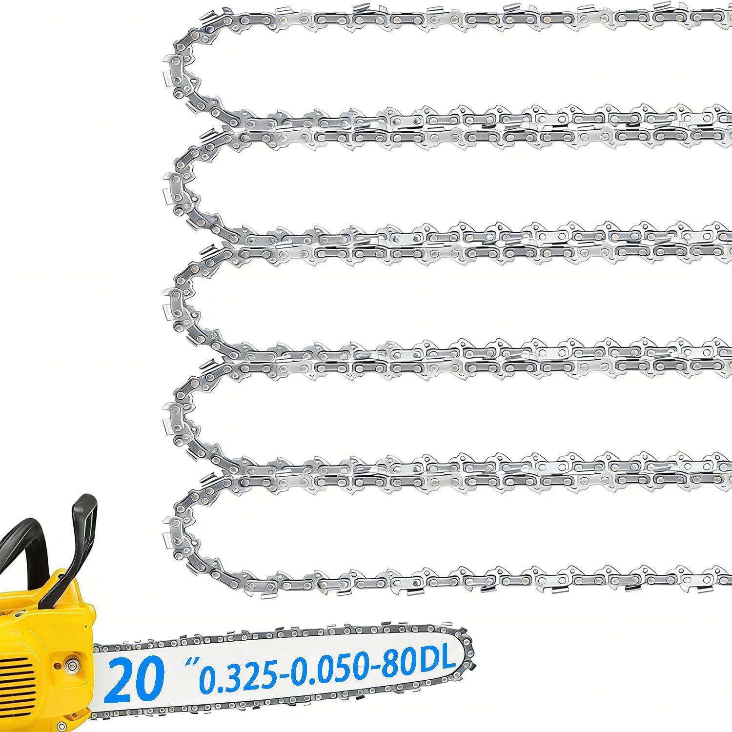 TEEANEES paquete frontal de cinco cadenas, repuestos duraderos para menos paradas