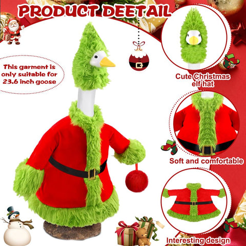 Teeanzo gorro verde con pompón rojo mostrando accesorio festivo