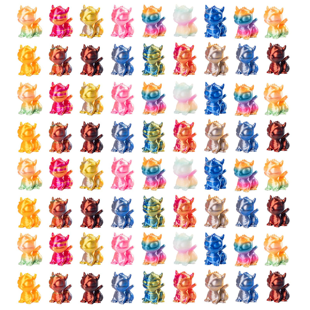 Teenzee caja frontal con 100 figuras y facilidad de almacenamiento