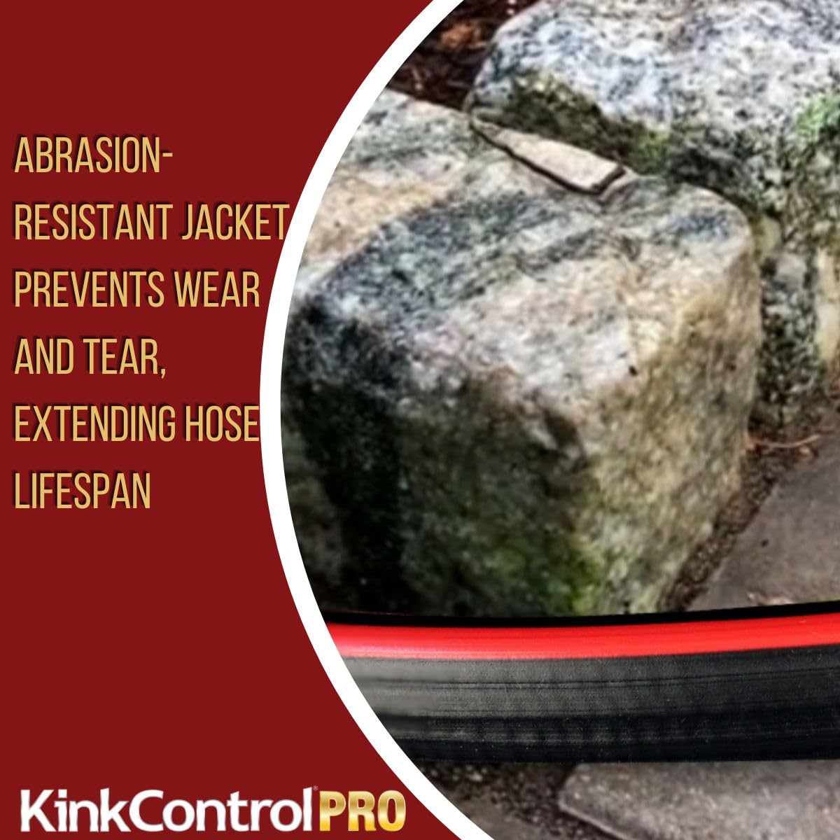 Teknor Apex manguera junto a regla para comparar escala y longitud