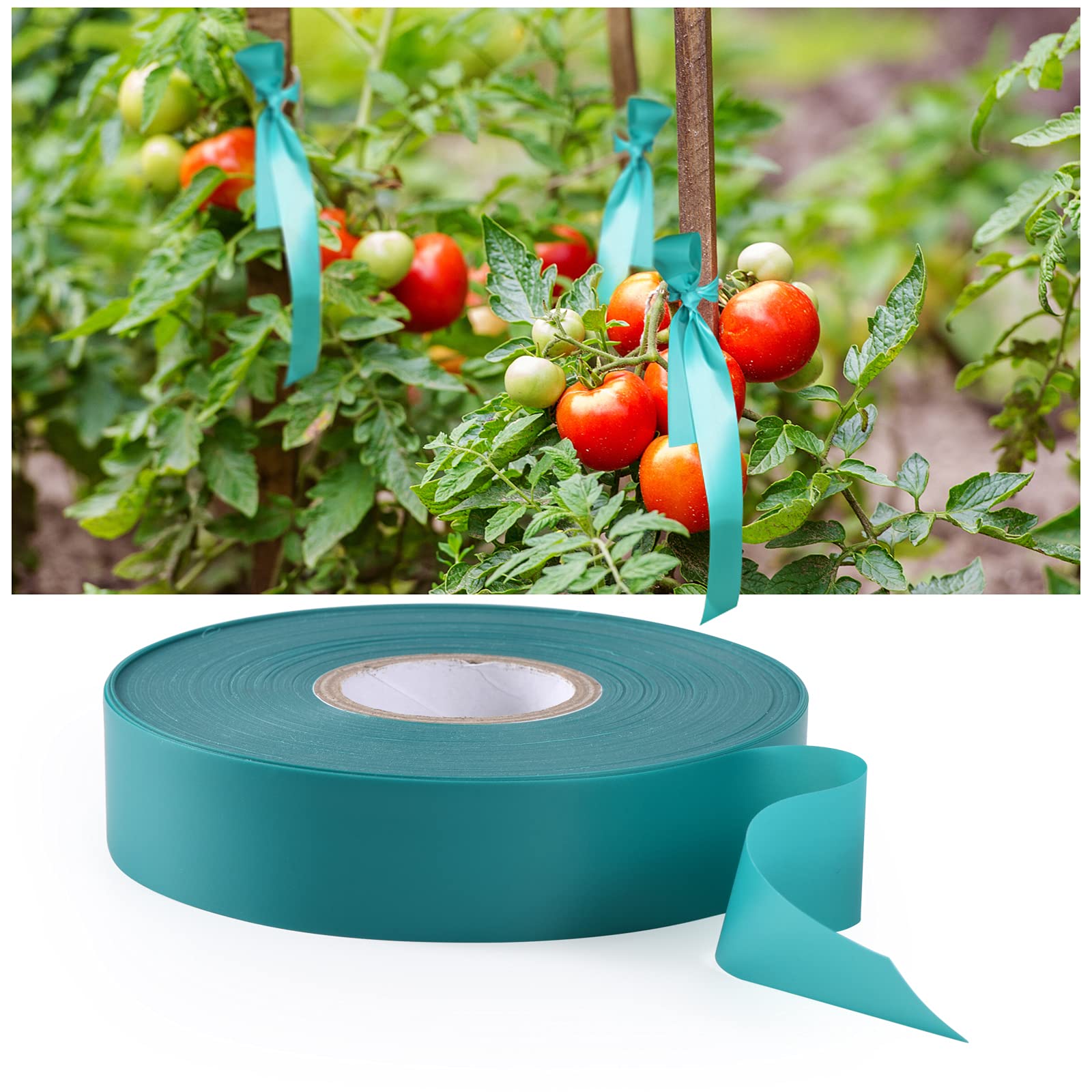 TELENT OUTDOORS cinta sujeta planta de tomate protegiendo la rama