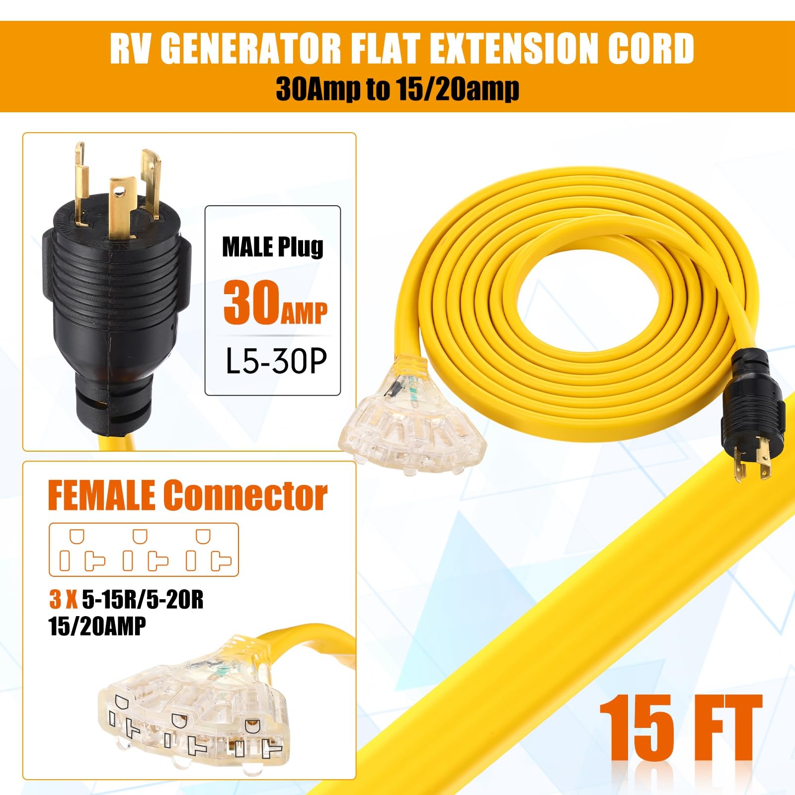 Tellegloww textura del cable 10 AWG resistente, protege contra desgaste y UV