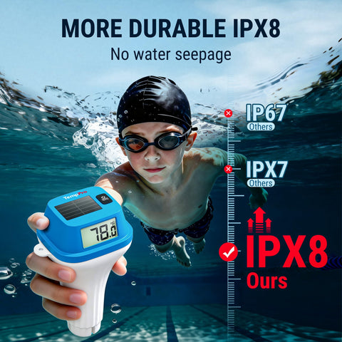 TempPro TempAir detalle del sellado IPX8 protege contra filtraciones