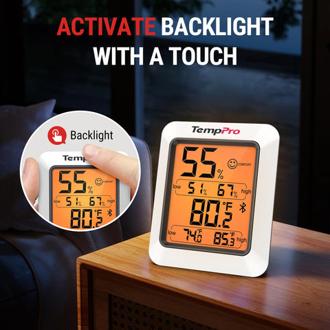 TempPro TempAir en habitación de bebé detectando ambiente seguro y estable