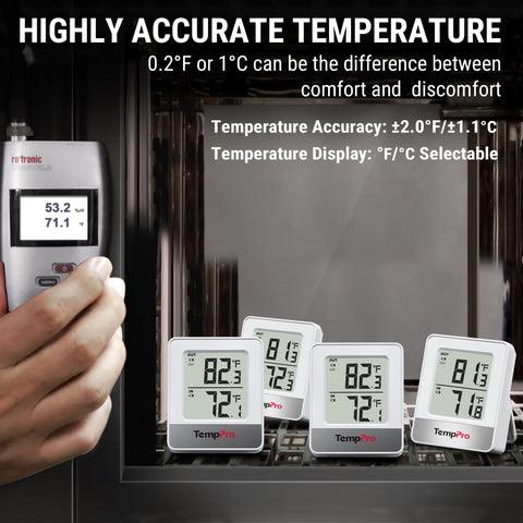 TempPro sensor remoto con lluvia ligera demostrando resistencia IPX4